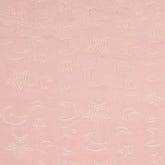 Flanell Fleece Mond & Sterne - rosa